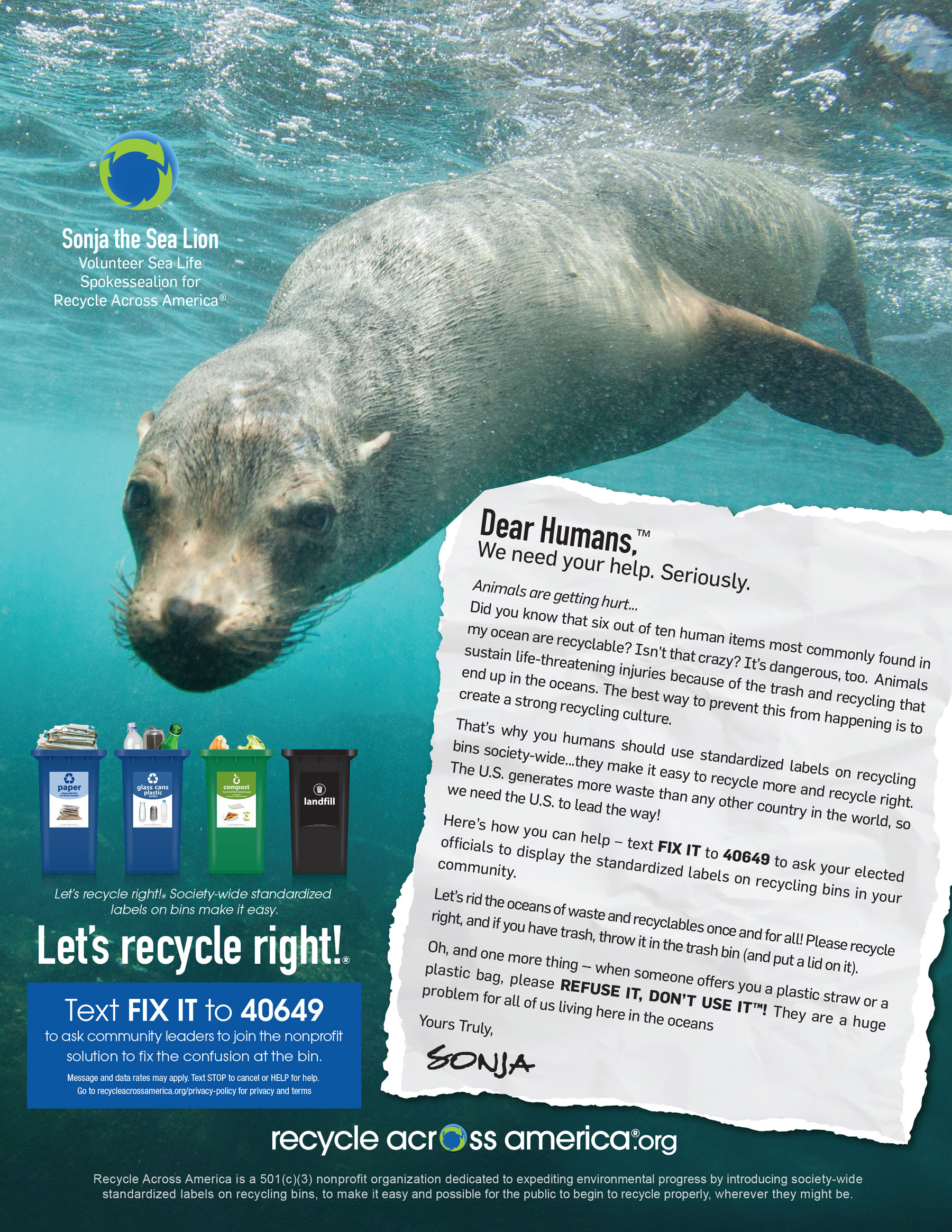 Sonja the Sea Lion ad